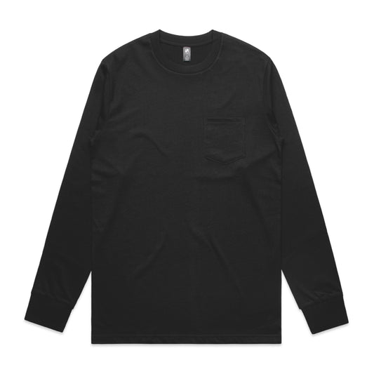 AS COLOUR MENS CLASSIC POCKET L/S TEE - 5072