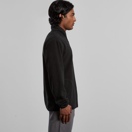 AS COLOUR MENS MICROFLEECE HALF ZIP CREW - 5147