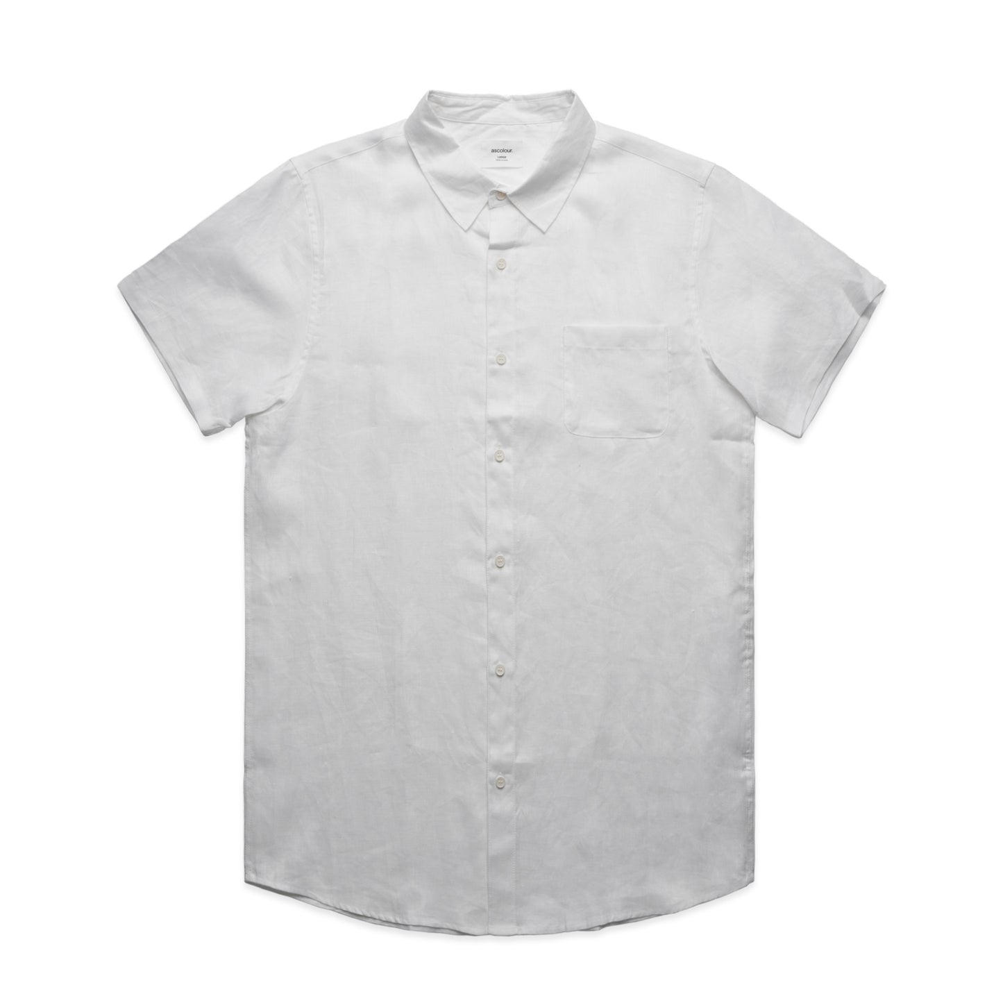 AS COLOUR MENS LINEN S/S SHIRT - 5420