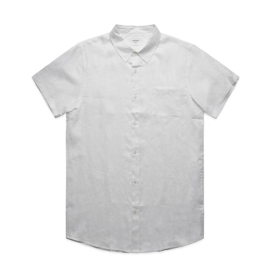 AS COLOUR MENS LINEN S/S SHIRT - 5420
