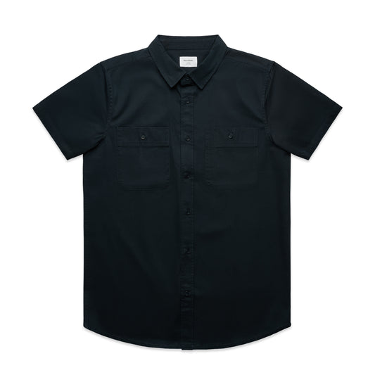 AS COLOUR MENS WORK S/S SHIRT - 5421