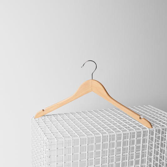AS COLOUR PLAIN WOODEN HANGER - 6845