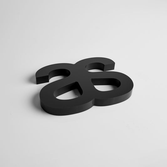 AS COLOUR AS LOGO PLAQUE - 6912