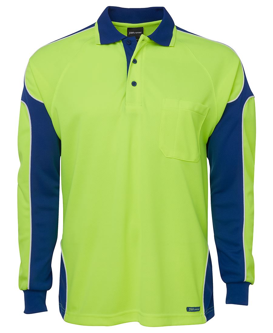 HI VIS L/S ARM PANEL POLO 6AP4L Contemporary design