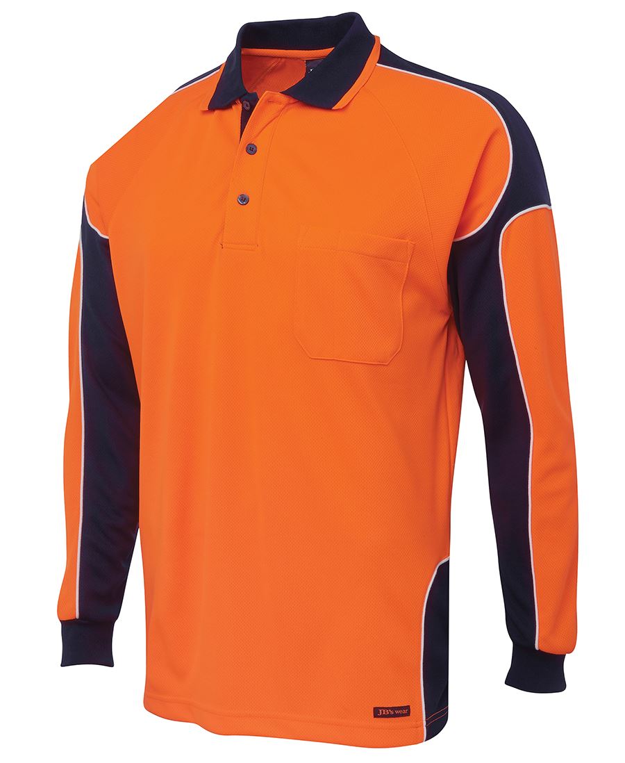 HI VIS L/S ARM PANEL POLO 6AP4L Contemporary design