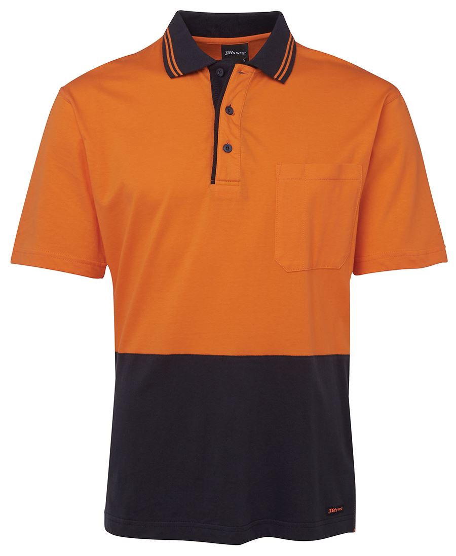 HI VIS S/S COTTON POLO 6CPHV Cotton comfort