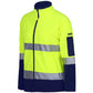LADIES HI VIS |D+N| SOFTSHELL JACKET WITH REFLECTIVE TAPE 6D4J1
