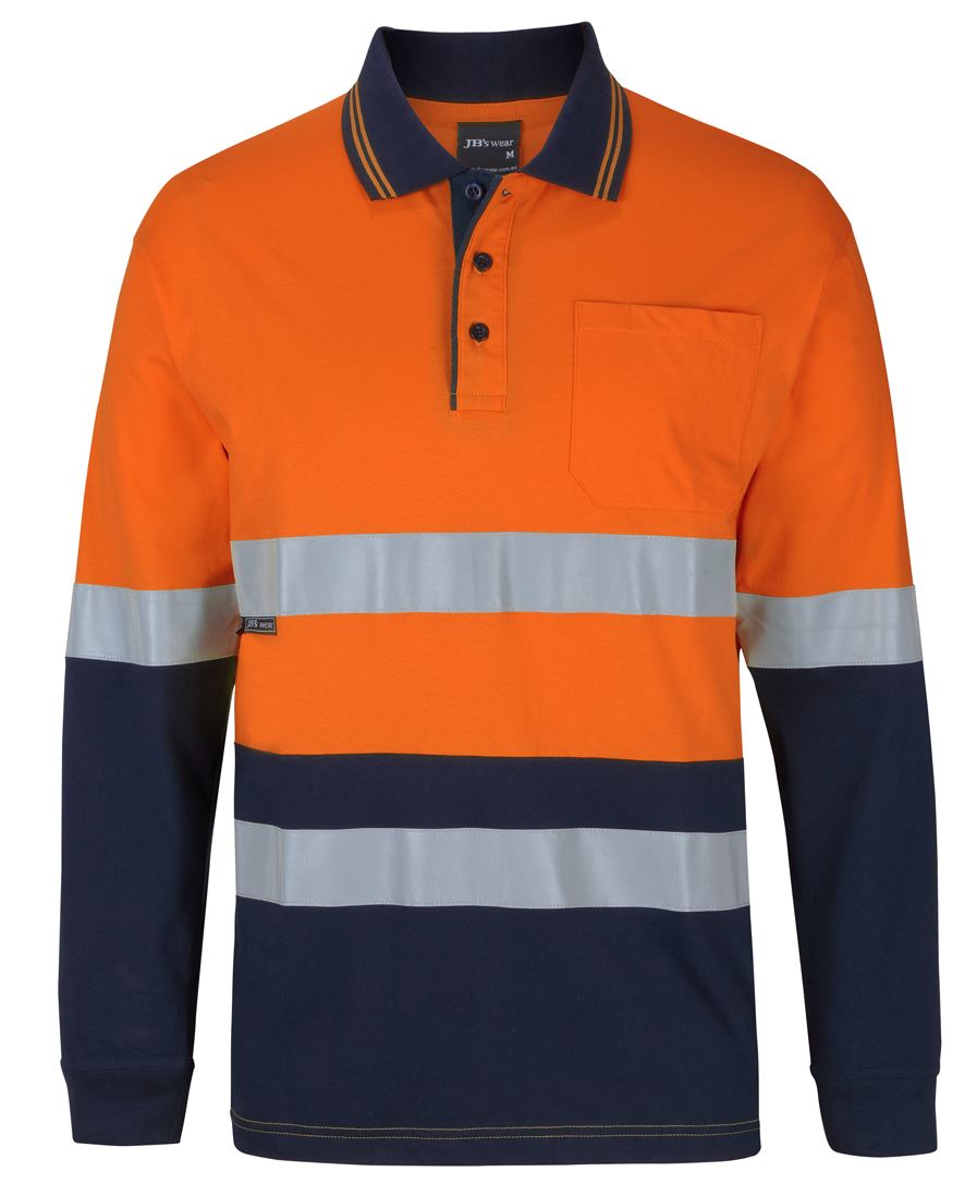 HI VIS (D+N) L/S COTTON POLO 6DCPL .