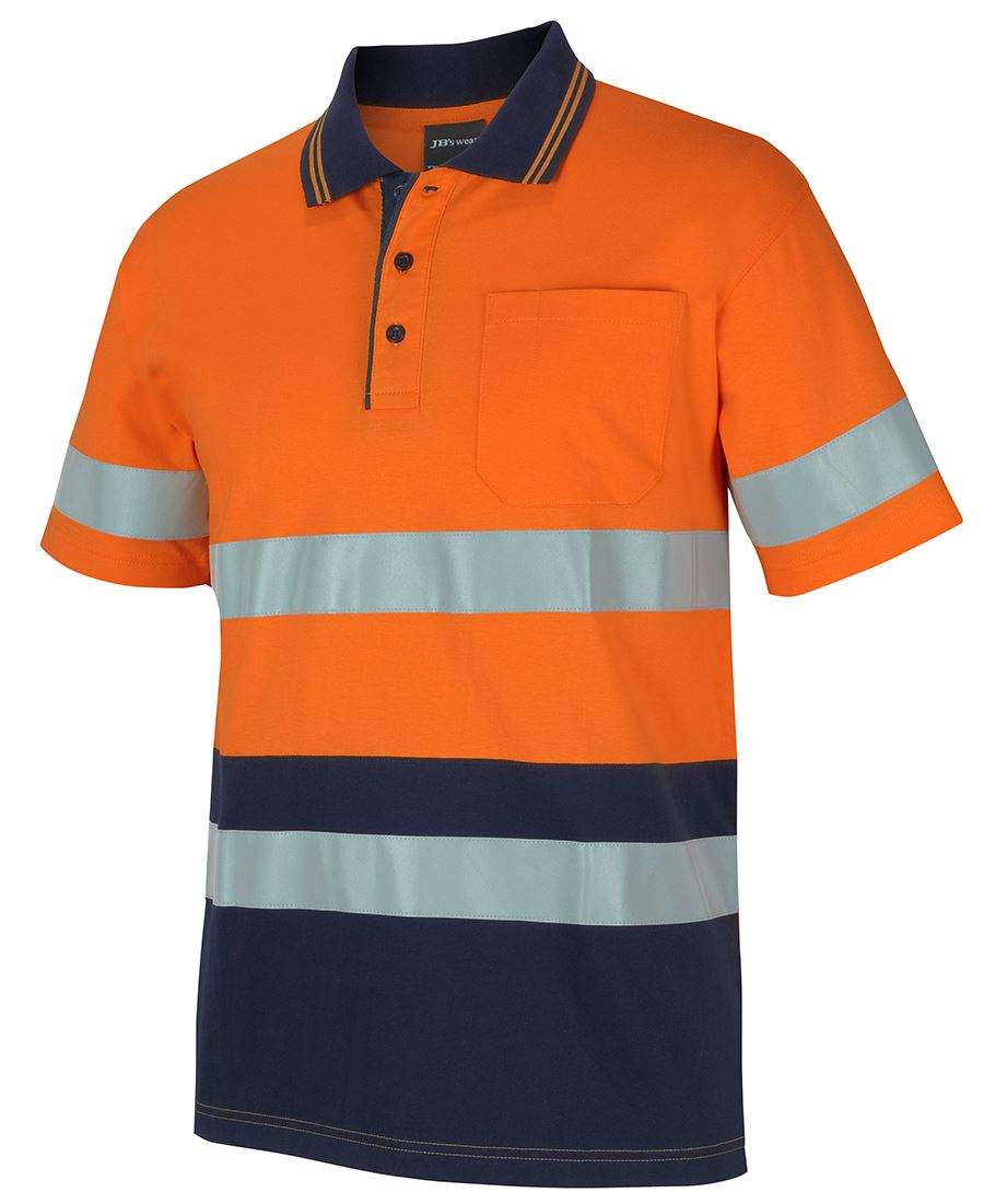 HI VIS (D+N) S/S COTTON POLO 6DCPS
