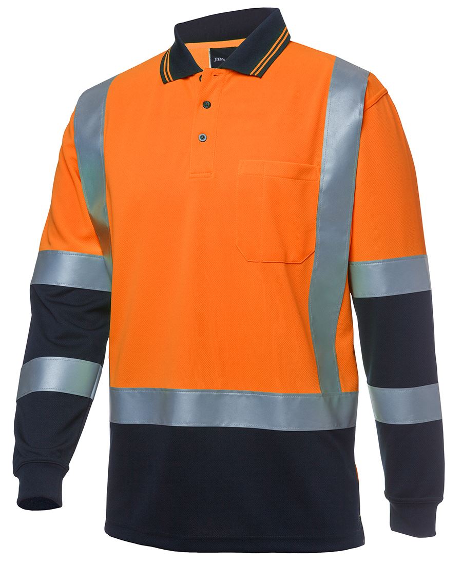 HI VIS L/S D+N H PATTERN TRAD POLO 6DHL