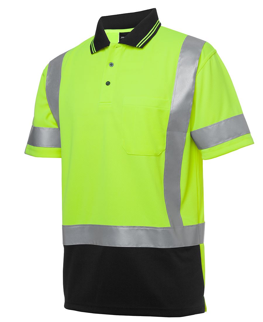 HI VIS S/S D+N H PATTERN TRAD POLO 6DHS