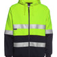HI VIS (D+N) FULL ZIP FLEECY HOODIE 6DNH