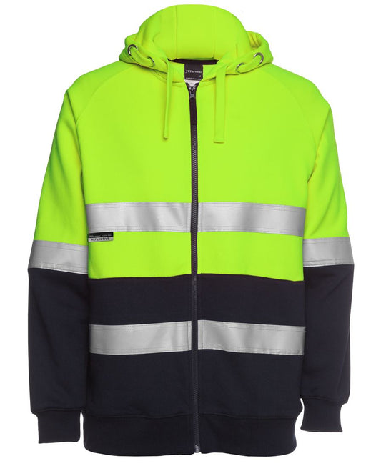HI VIS (D+N) FULL ZIP FLEECY HOODIE 6DNH