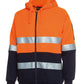 HI VIS (D+N) FULL ZIP FLEECY HOODIE 6DNH