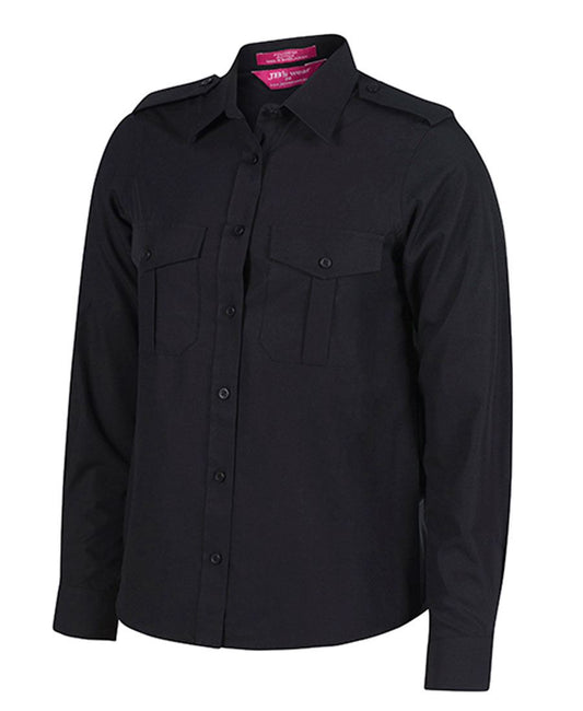 LADIES EPAULETTE SHIRT L/S 6ESL1 Professional Wear