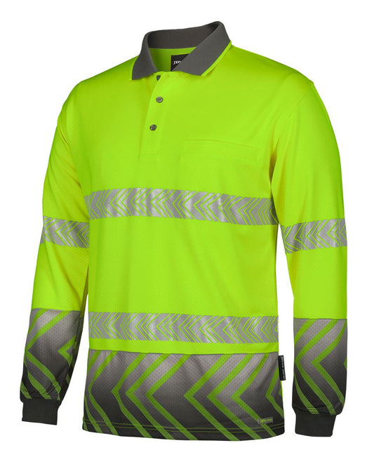 HI VIS L/S ARROW SUB POLO WITH SEGMENTED TAPE 6HAL