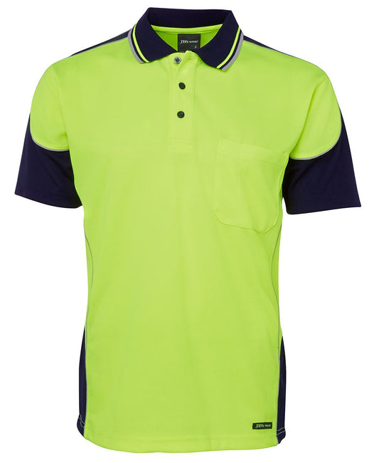 HI VIS CONTRAST PIPING POLO 6HCP4 Piping Style