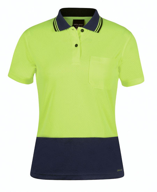 HI VIS LADIES S/S JACQUARD POLO 6HJS1