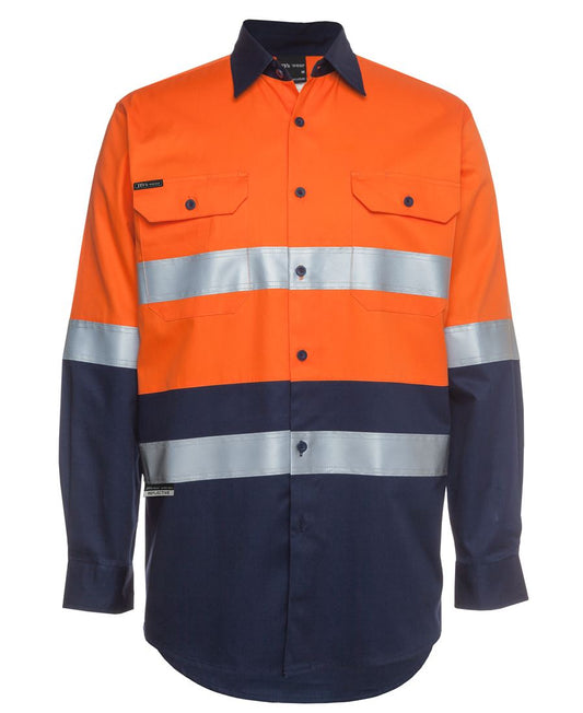 HI VIS (D+N) L/S 190G WORK SHIRT 6HLS Constructed for safety