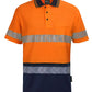 HI VIS (D+N) COTTON BACK S/S SEGMENTED TAPE POLO 6HMSS