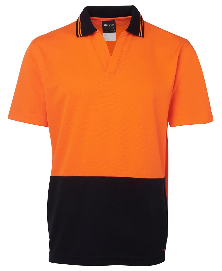 HI VIS S/S NON BUTTON POLO 6HNB Non Button Style