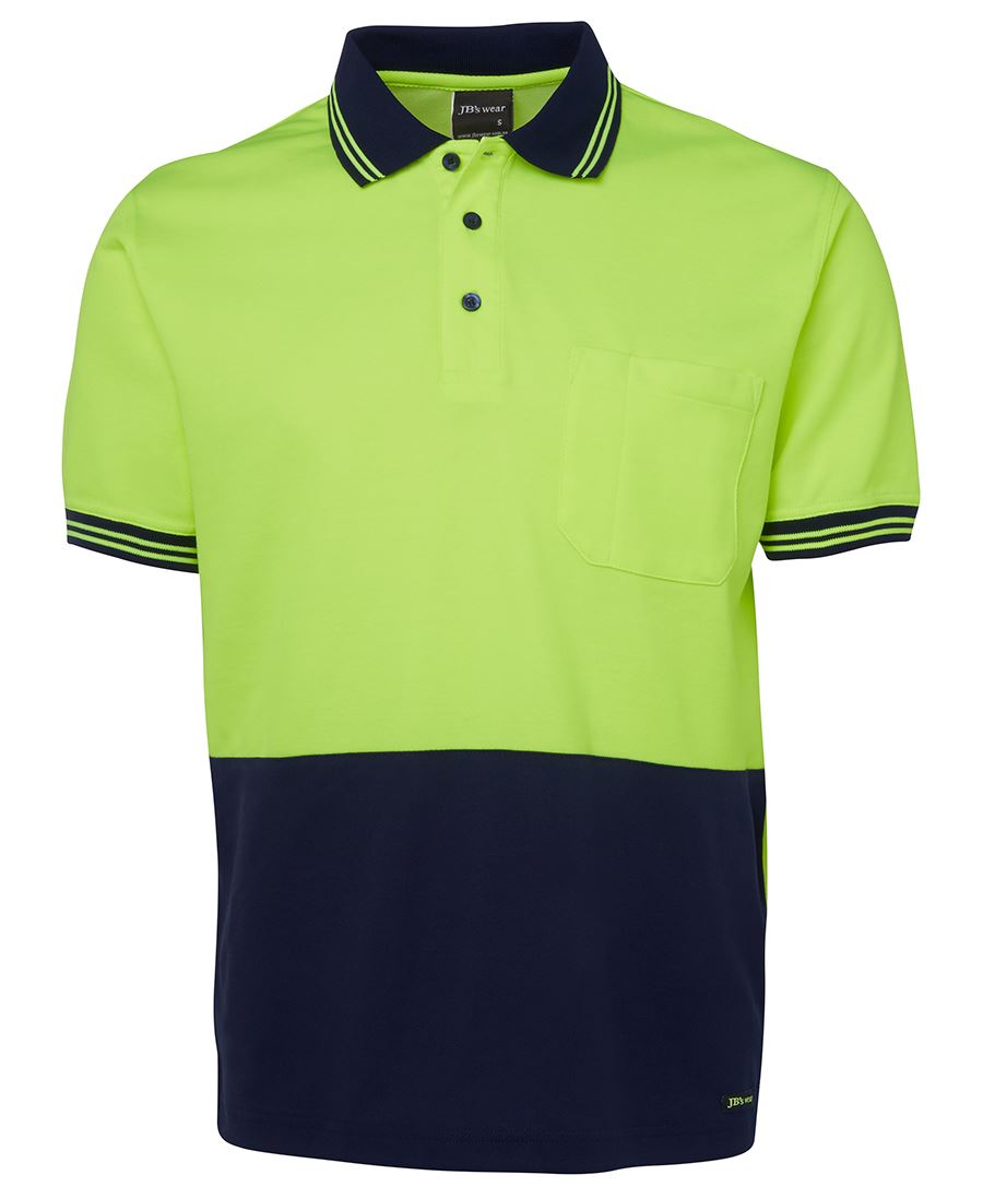HI VIS S/S COTTON BACK POLO 6HPS Comfortable safety polo