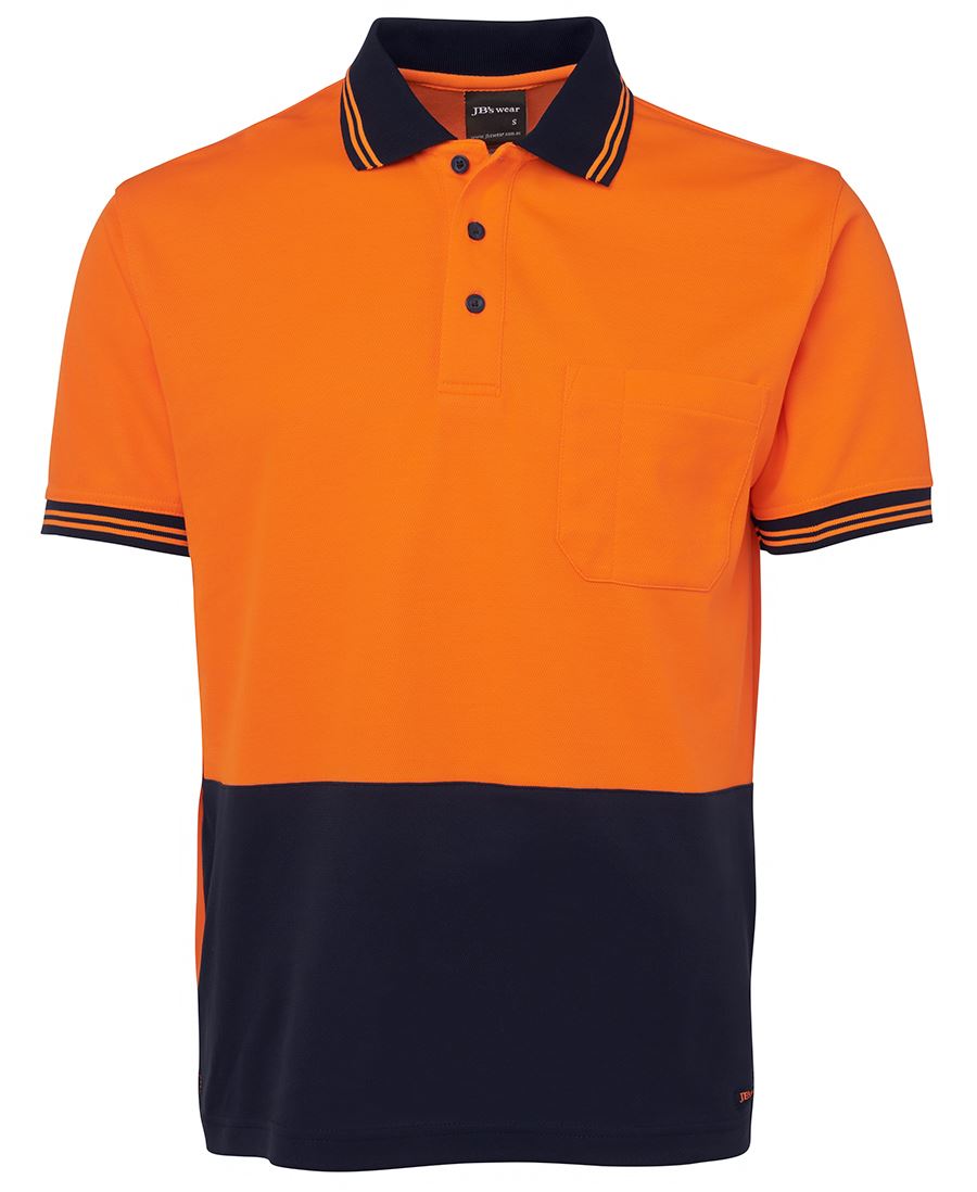 HI VIS S/S COTTON BACK POLO 6HPS Comfortable safety polo