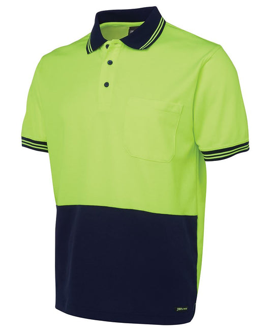 HI VIS S/S COTTON BACK POLO 6HPS Comfortable safety polo