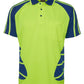 HI VIS S/S SPIDER POLO 6HSP Hi Vis raglan
