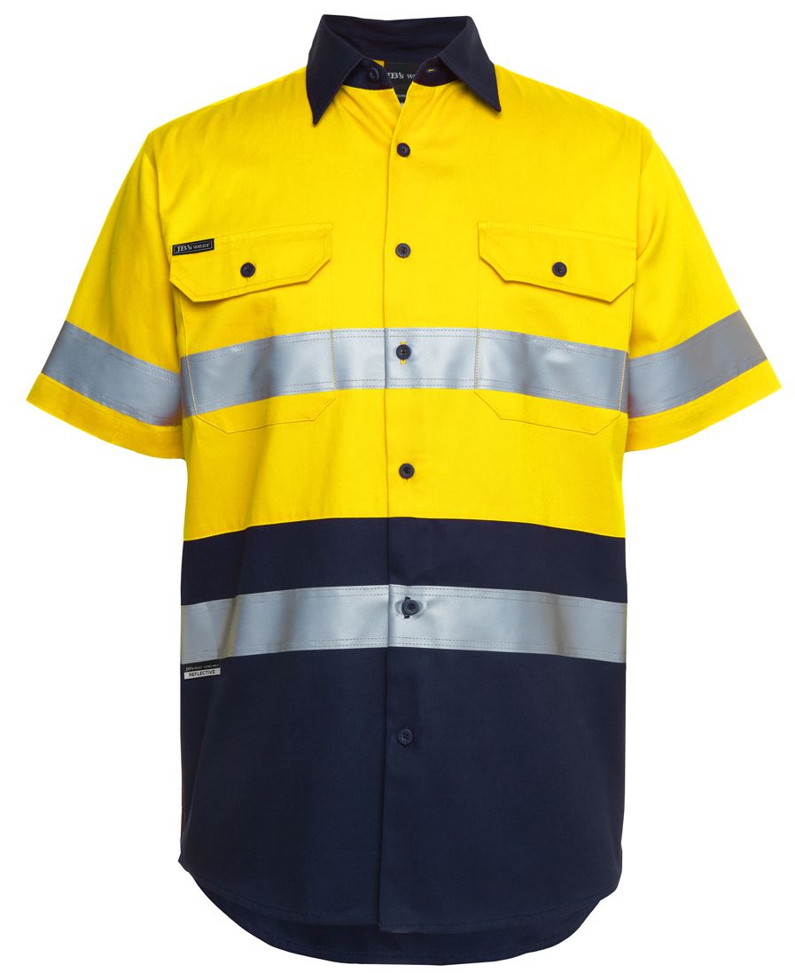 HI VIS S/S (D+N) 190G WORK SHIRT 6HSS