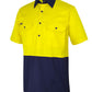 HI VIS CLOSE FRONT S/S 150G WORK SHIRT 6HVCW