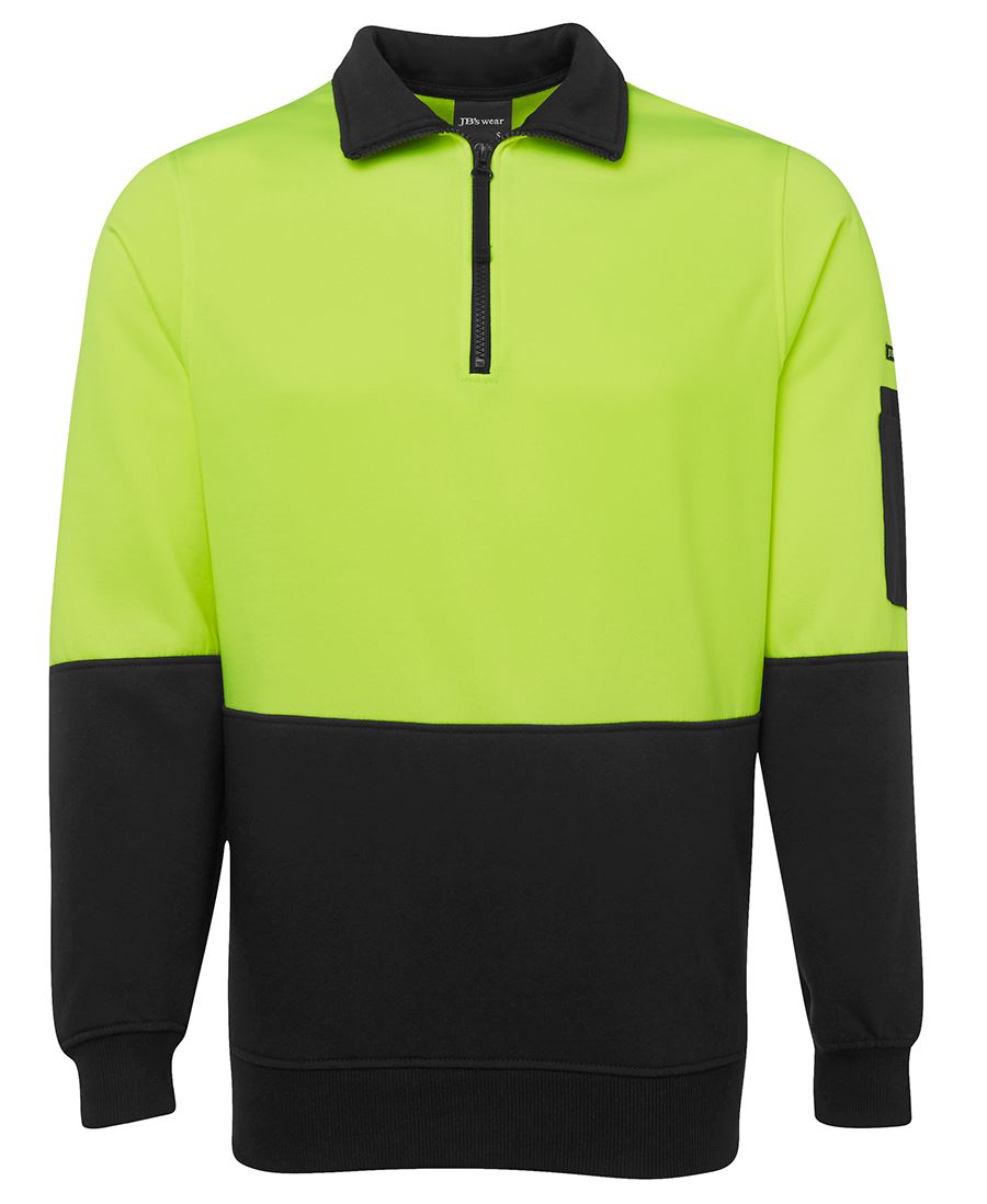 HI VIS 1/2 ZIP FLEECY 6HVFH