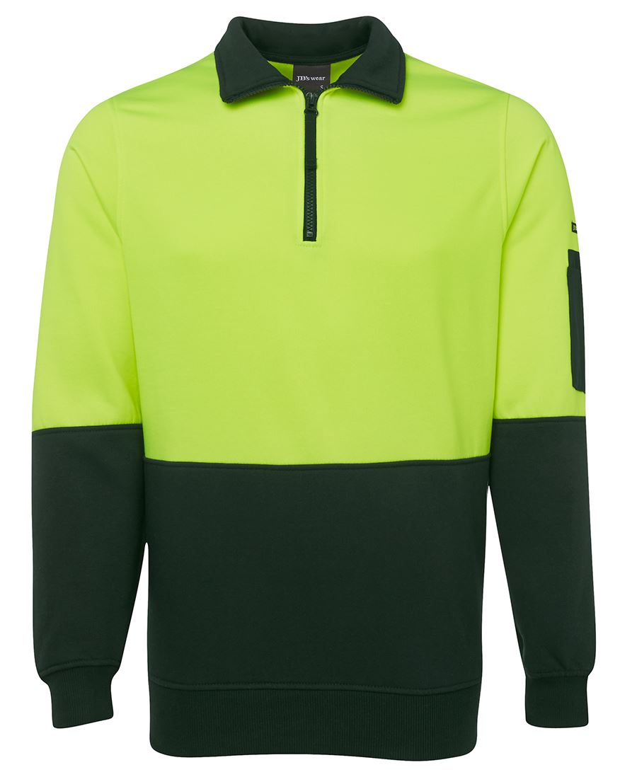 HI VIS 1/2 ZIP FLEECY 6HVFH
