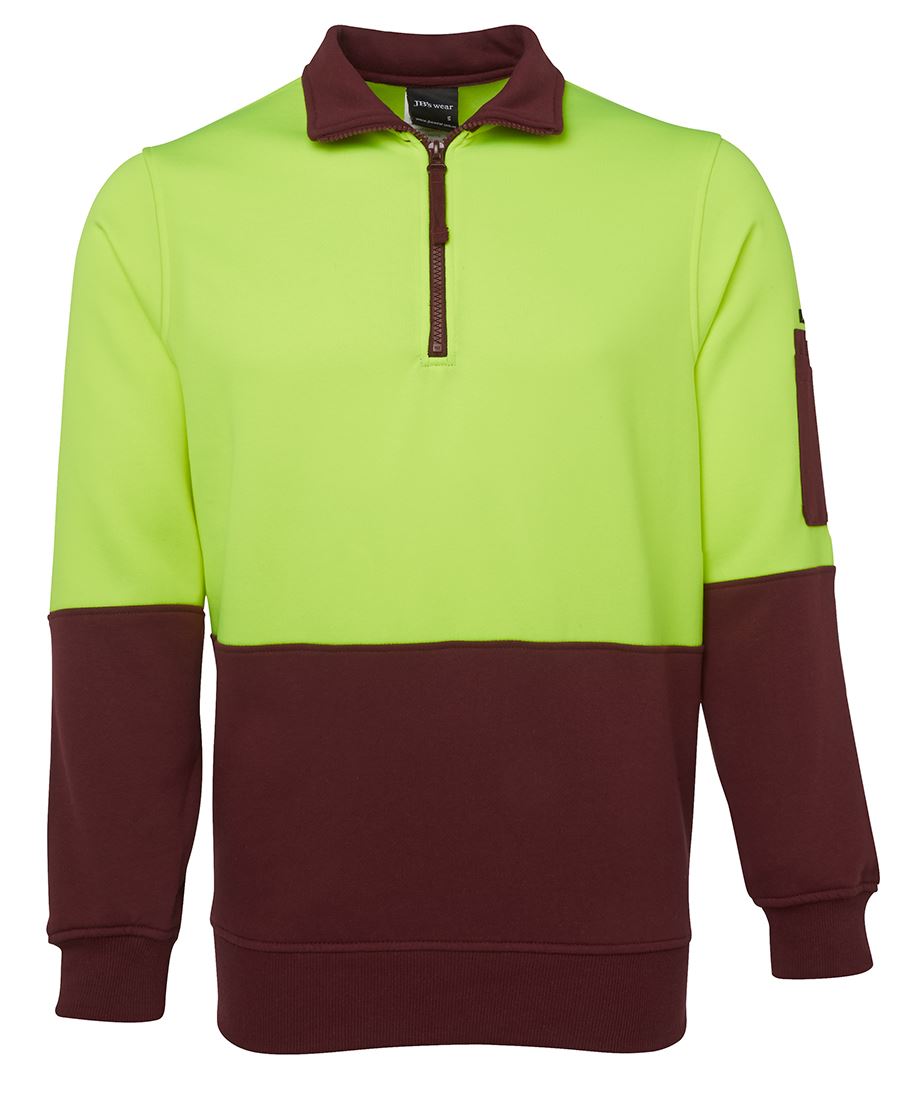 HI VIS 1/2 ZIP FLEECY 6HVFH
