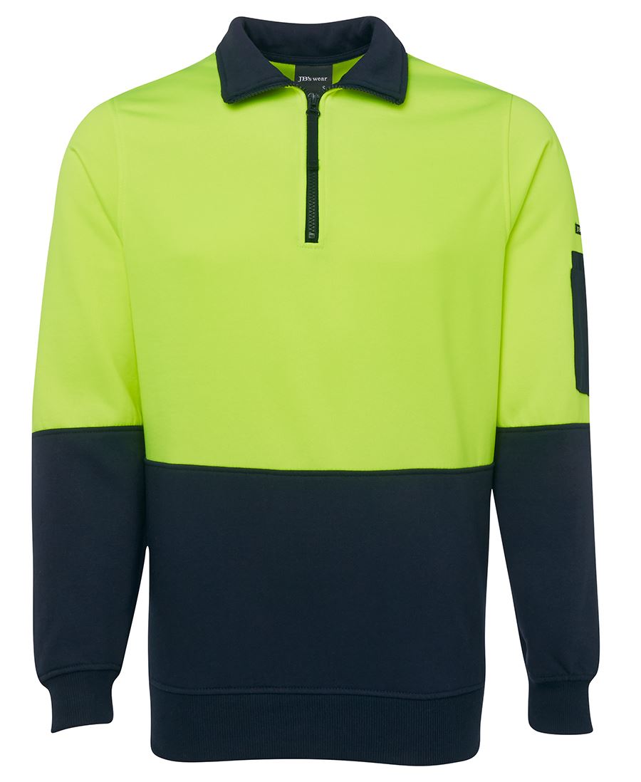 HI VIS 1/2 ZIP FLEECY 6HVFH