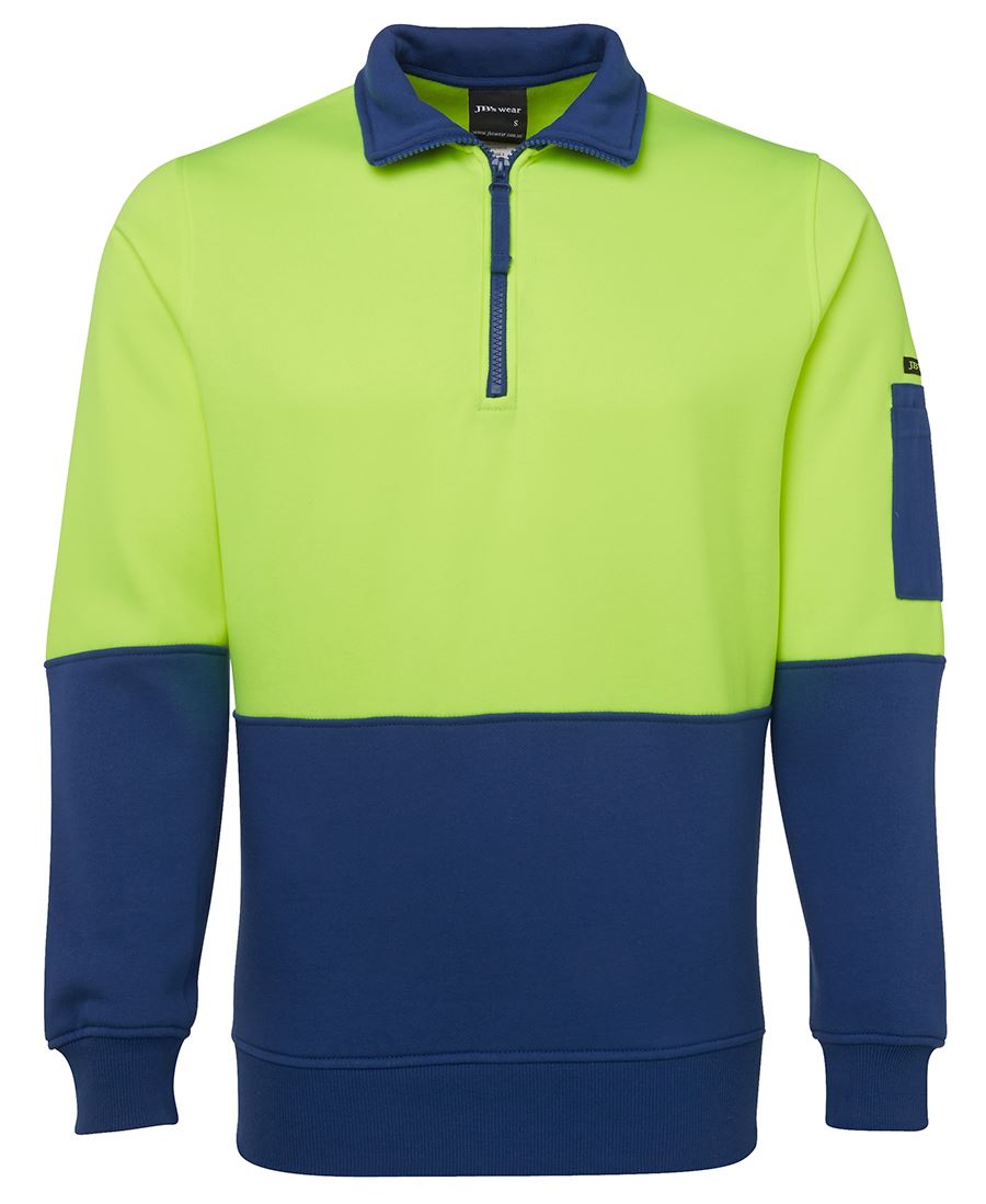 HI VIS 1/2 ZIP FLEECY 6HVFH