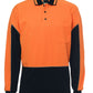 HI VIS L/S GAP POLO 6HVGL STYLISH PIPING DETAIL