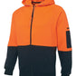 HI VIS FULL ZIP FLEECY HOODIE 6HVH