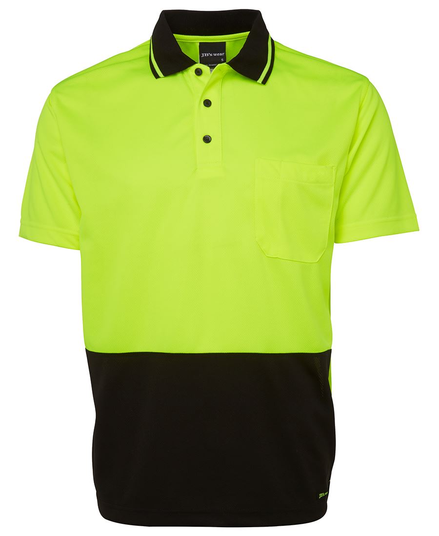 ADULTS AND KIDS HI VIS NON CUFF TRADITIONAL POLO 6HVNC