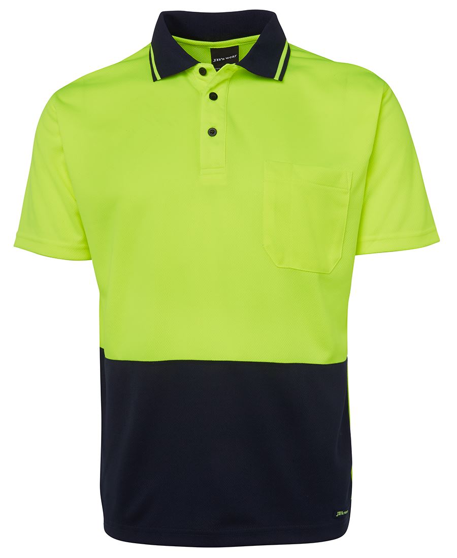 ADULTS AND KIDS HI VIS NON CUFF TRADITIONAL POLO 6HVNC