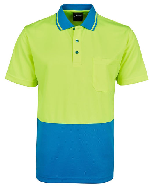ADULTS AND KIDS HI VIS NON CUFF TRADITIONAL POLO 6HVNC
