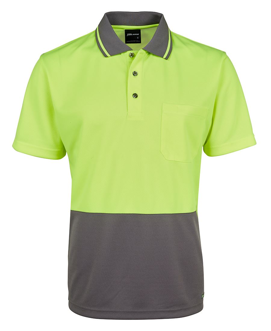 ADULTS AND KIDS HI VIS NON CUFF TRADITIONAL POLO 6HVNC