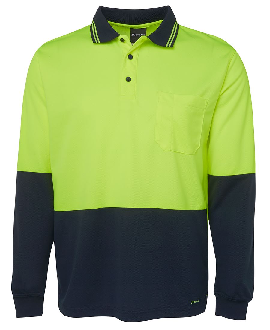 HI VIS L/S TRADITIONAL POLO 6HVPL A smart choice