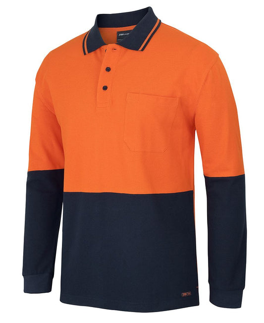 HI VIS L/S COTTON PIQUE TRAD POLO 6HVQL