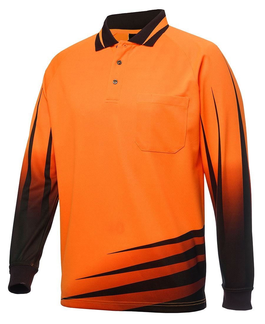 HI VIS L/S RIPPA SUB POLO 6HVRL