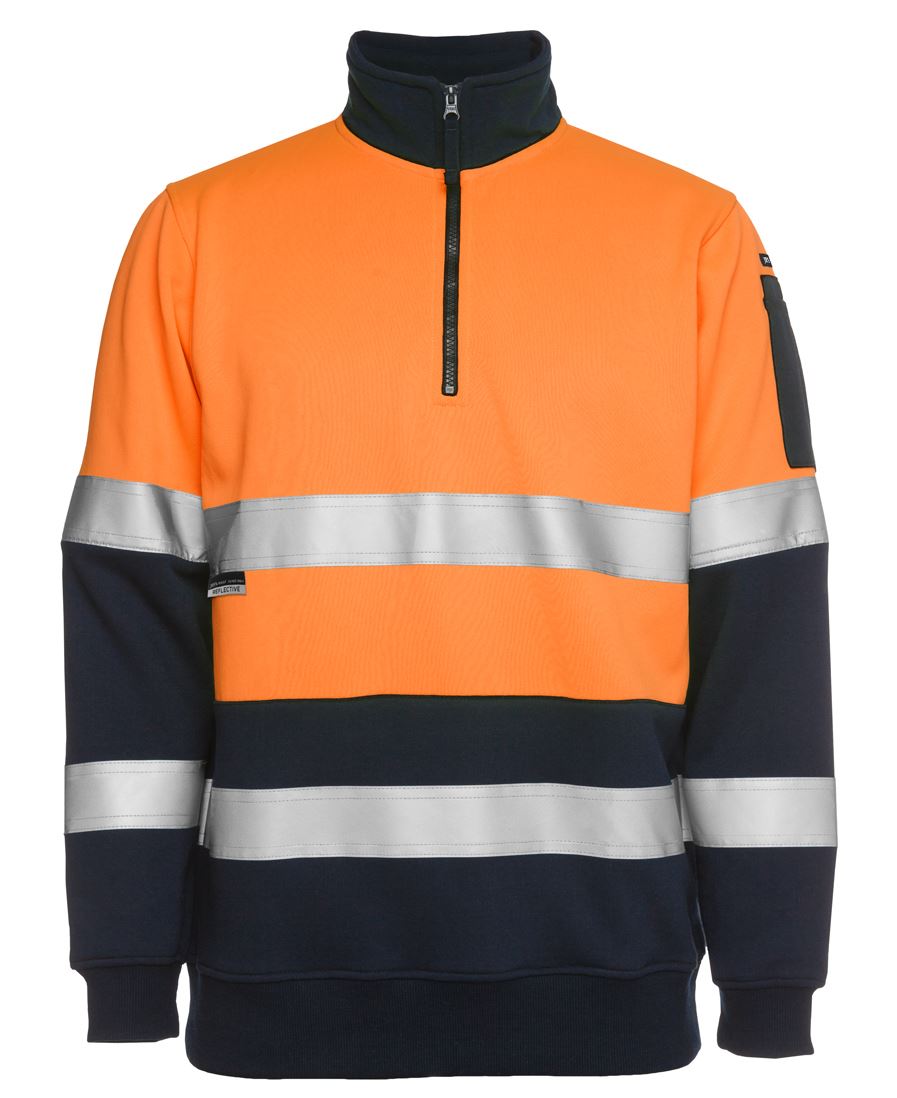 HI VIS (D+N) 1/2 ZIP FLEECY SWEAT 6HZFS