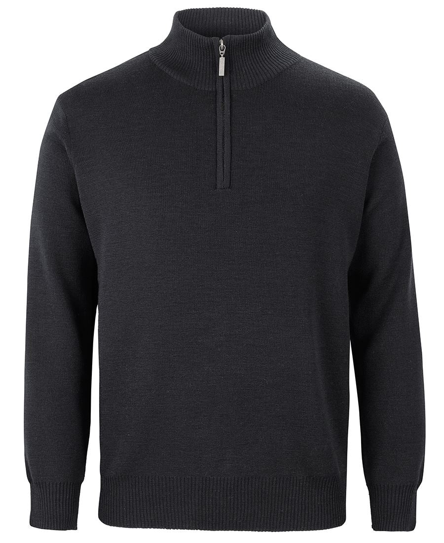 MEN'S CORPORATE 1/2 ZIP JUMPER 6JHZ This stylish, zip, classic knitted jumper is perfect for the cooler days.