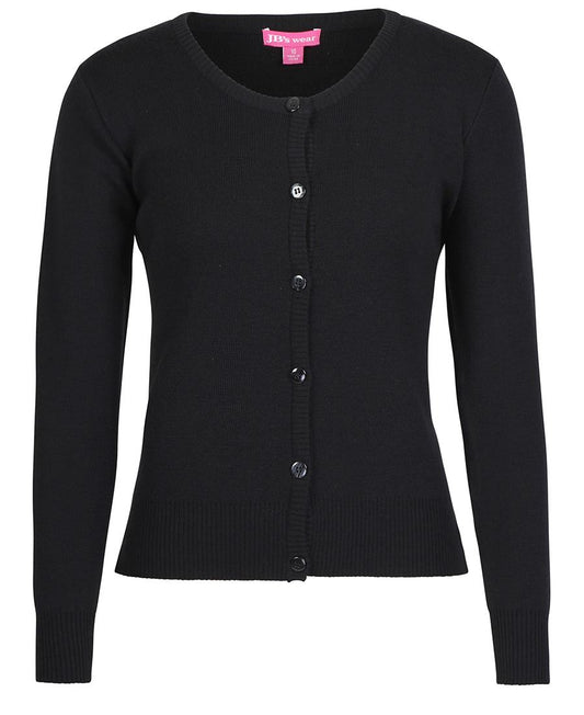 LADIES CORPORATE CREW NECK CARDIGAN 6L1CN A layer of warmth