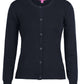 LADIES CORPORATE CREW NECK CARDIGAN 6L1CN A layer of warmth