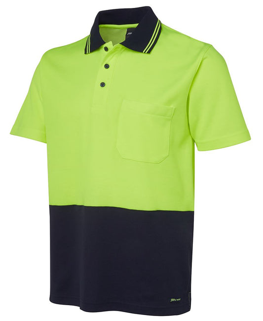HI VIS NON CUFF S/S COTTON BACK 6NCCS Cotton back comfort